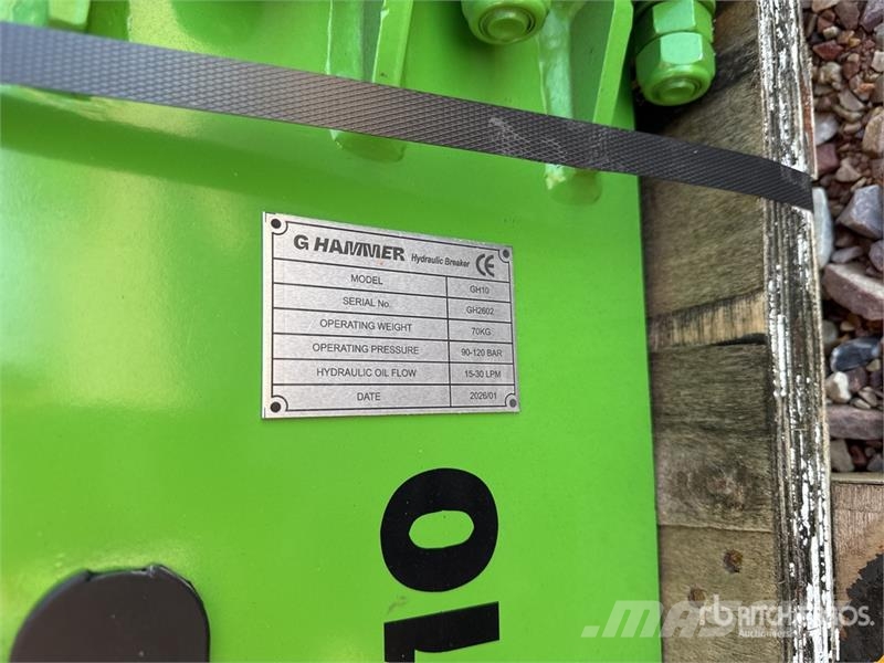  G Hammer H10 70 kg Hydraulic Breaker (Unused) Marteau hydraulique