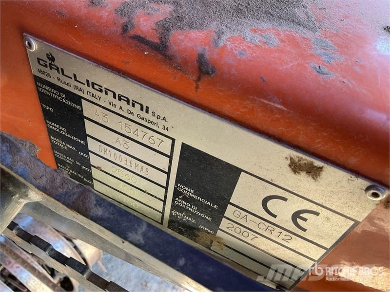 GALLIAGNANI GA CR 12 Round Baler Körbálázók