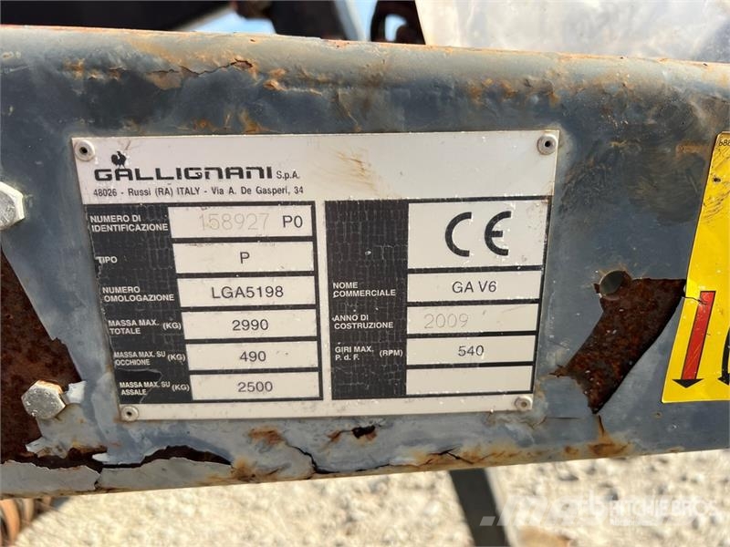 Gallignani Farmer GA V6 Round Baler Rituļu preses