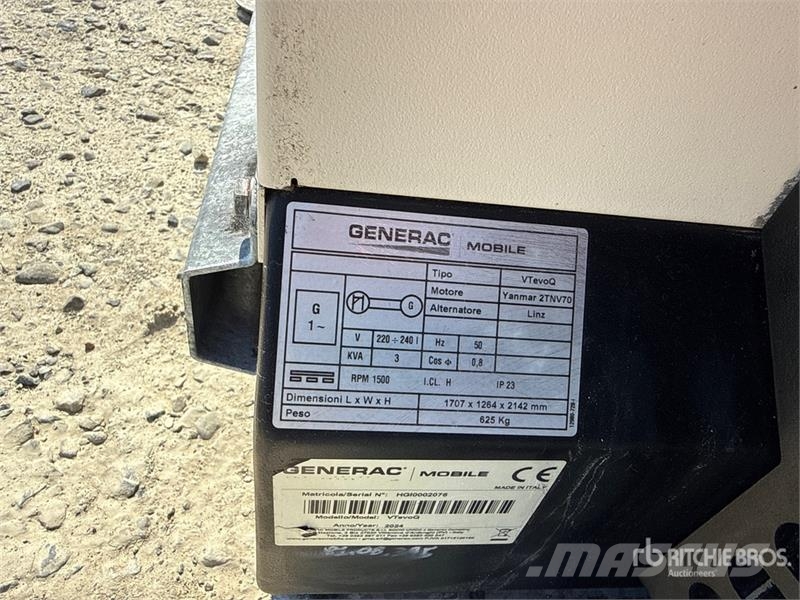 Generac VTevoQ 3 kVA Light Tower Valopylväät
