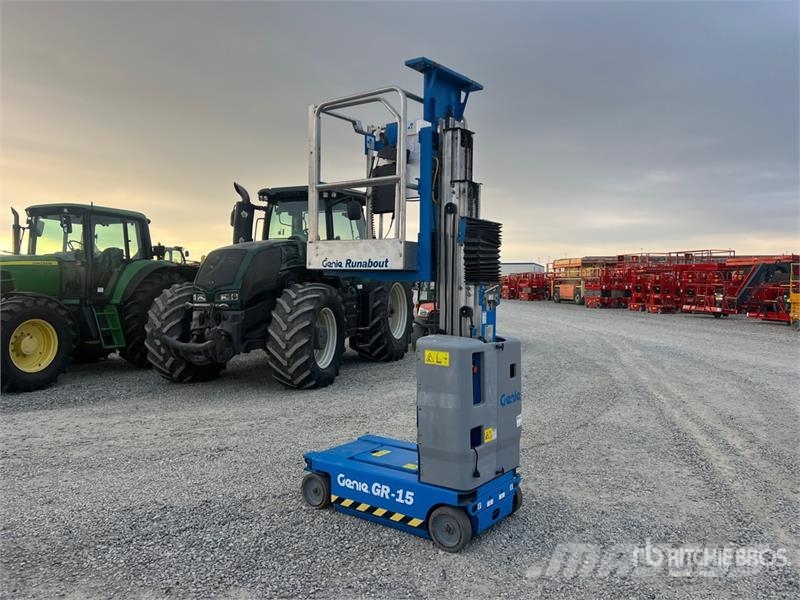 Genie GR15 Vertical Mast Lift Used Personnel lifts and access elevators
