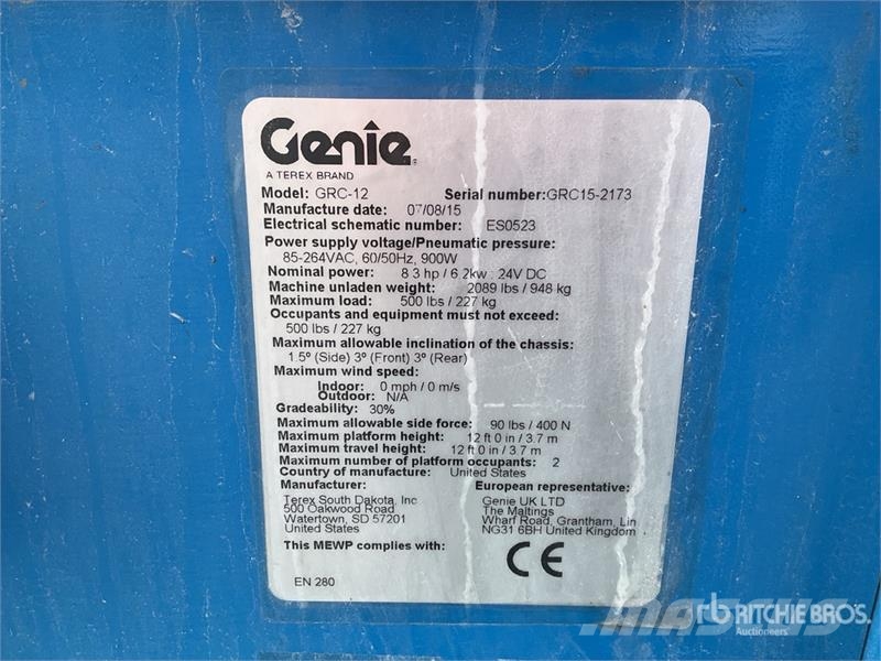 Genie GRC-12 Vertikaalsed mast tõstukid