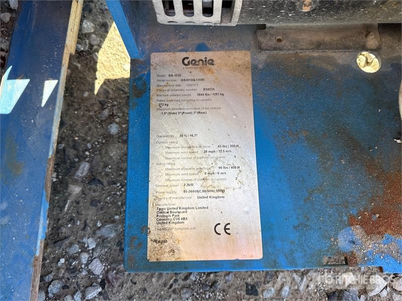 Genie GS-1532 Scissor Lift (Inoperable) Ανυψωτήρες ψαλιδωτής άρθρωσης