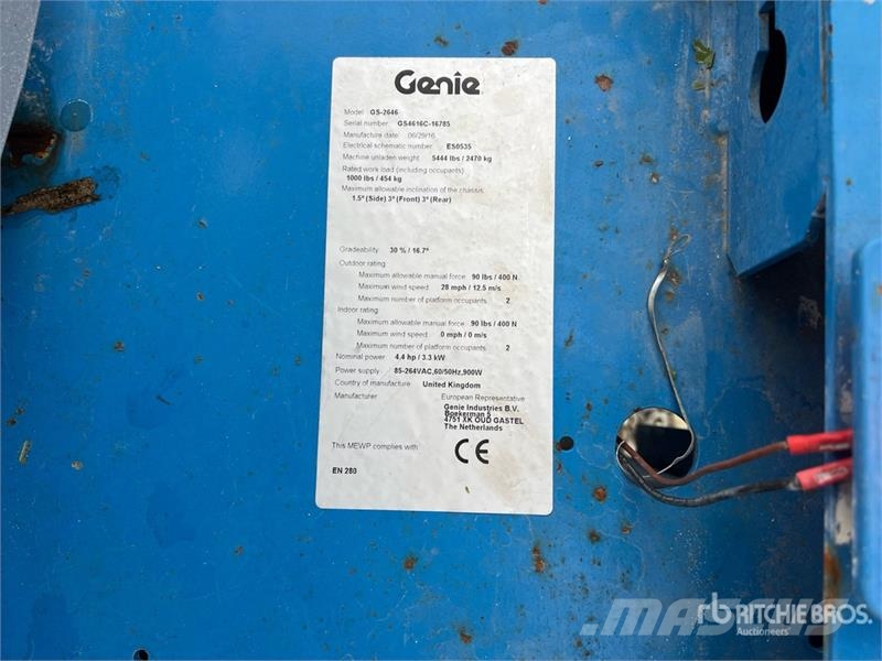 Genie GS-2646 Scissor lifts