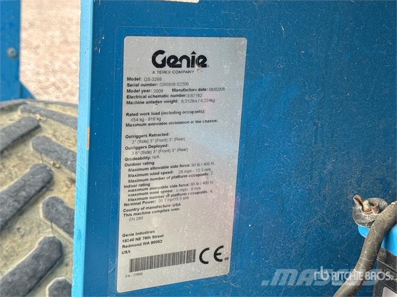Genie GS-3268 Nacelle ciseaux