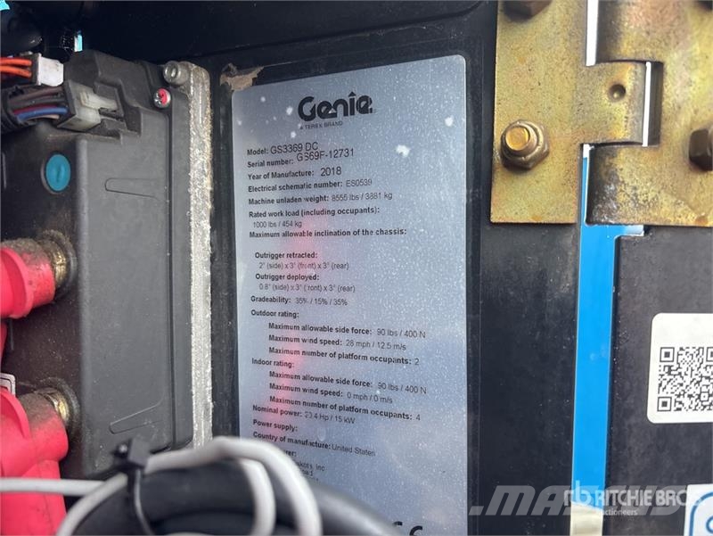 Genie GS-3369 DC Electric Scissor Lift Šķerveida pacēlāji
