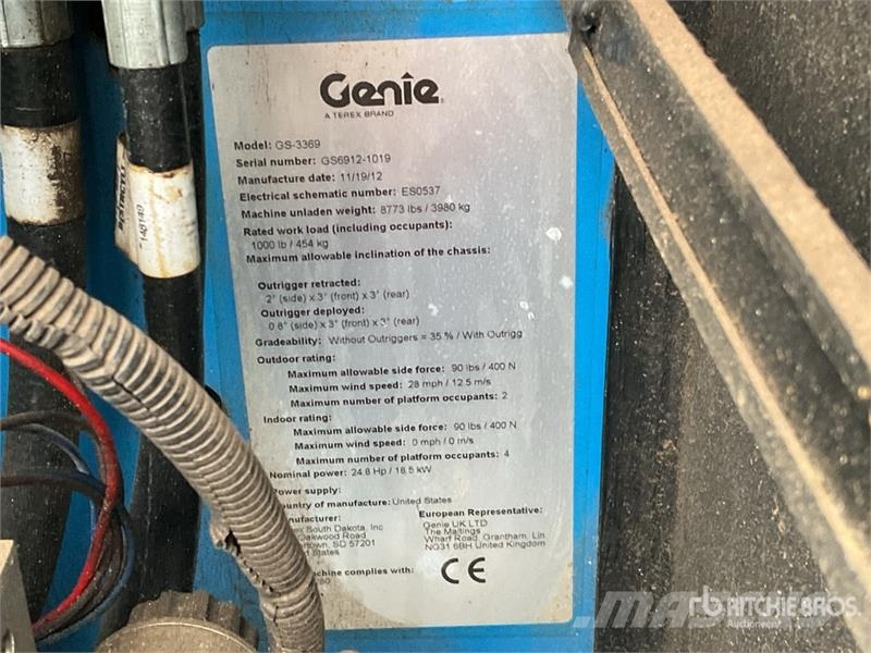 Genie GS-3369RT Scissor lifts