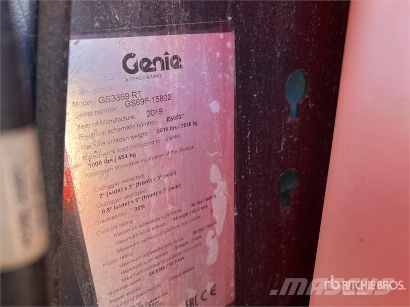 Genie GS-3369RT Nacelle ciseaux