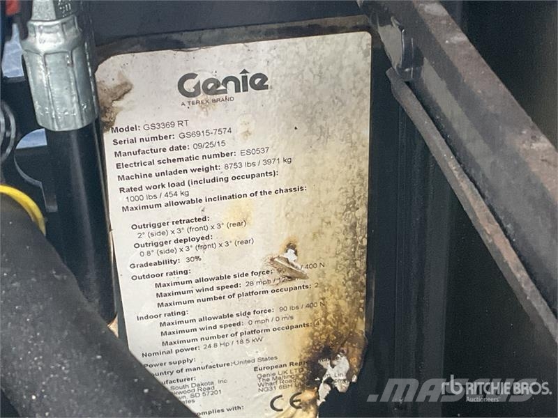 Genie GS-3369RT Scheren-Arbeitsbühnen