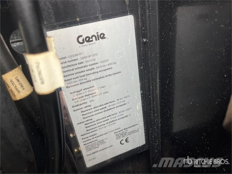 Genie GS-3369RT Šķerveida pacēlāji