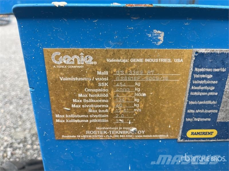 Genie GS-3369RT Šķerveida pacēlāji