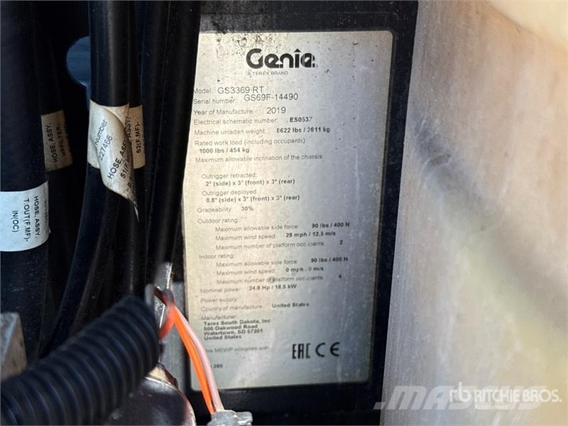 Genie GS-3369RT Škarjaste dvižne ploščadi
