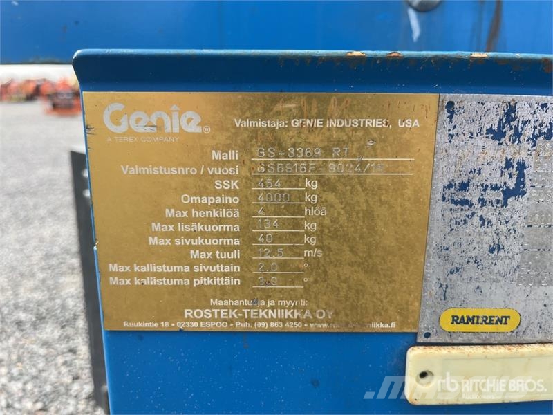 Genie GS-3369RT Šķerveida pacēlāji