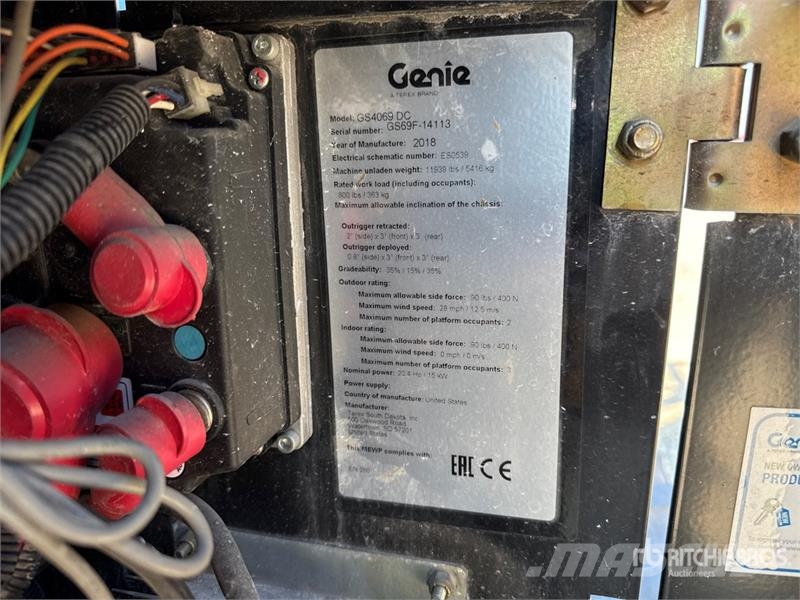 Genie GS-4069DC Electric Scissor Lift Škarjaste dvižne ploščadi