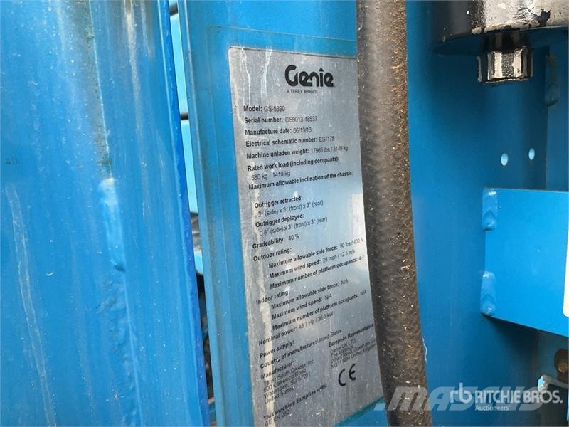 Genie GS-5390 Diesel Scissor Lift (Inoperable) Ollós emelők