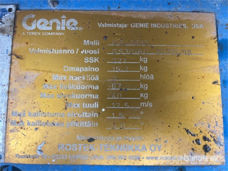 Genie GS1932 Electric Scissor Lift Šķerveida pacēlāji