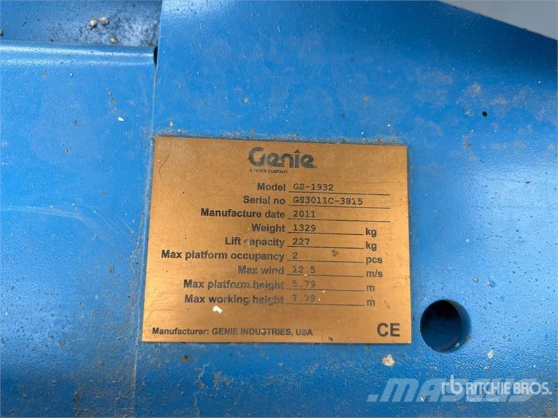Genie GS1932 Scissor Lift Scissor lifts