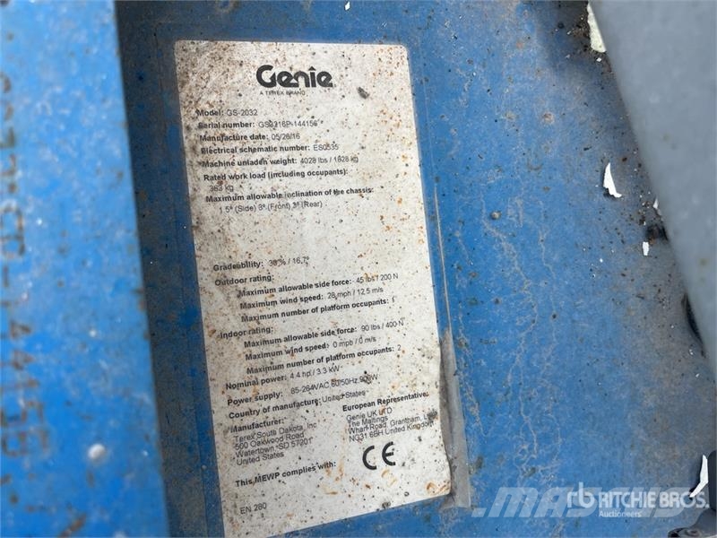 Genie GS2032 Electric Scissor Lift Nůžková zvedací plošina