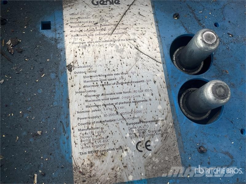 Genie GS2632 Electric Scissor Lift Scheren-Arbeitsbühnen