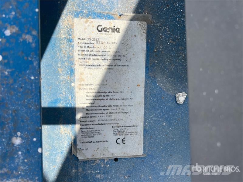 Genie GS2632 Electric Scissor Lift Ножични работни платформи