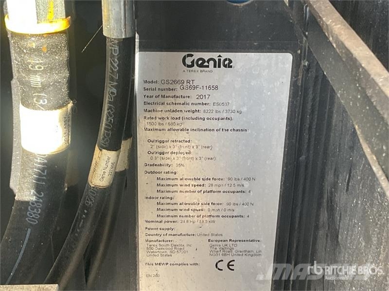 Genie GS2669RT 4x4 Diesel Scissor Lift Ollós emelők