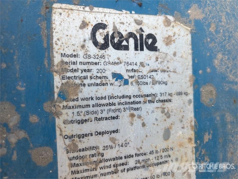 Genie GS3246 Electric Scissor Lift Scheren-Arbeitsbühnen