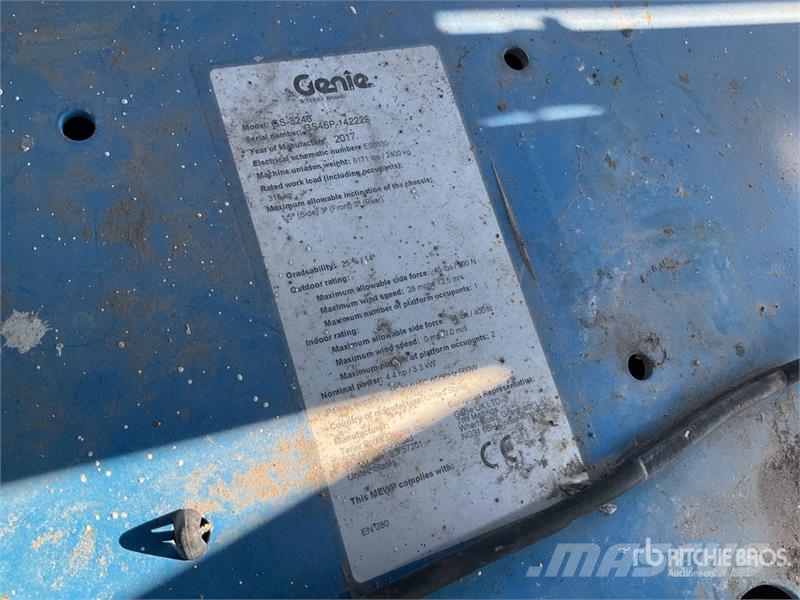 Genie GS3246 Electric Nacelle Ciseau Scissor Lift Škarjaste dvižne ploščadi