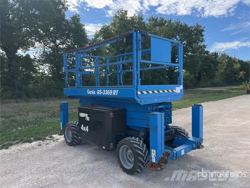 Genie GS3369RT 4x4 Diesel Nacelle Ciseau Scissor Lift Šķerveida pacēlāji