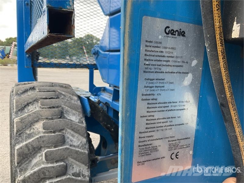 Genie GS5390 Diesel Scissor Lift Scheren-Arbeitsbühnen