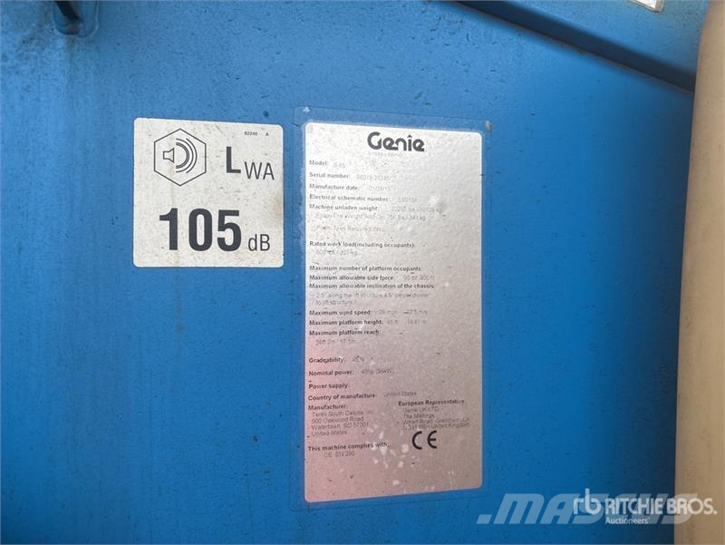 Genie S65 Teleskopske dvižne ploščadi