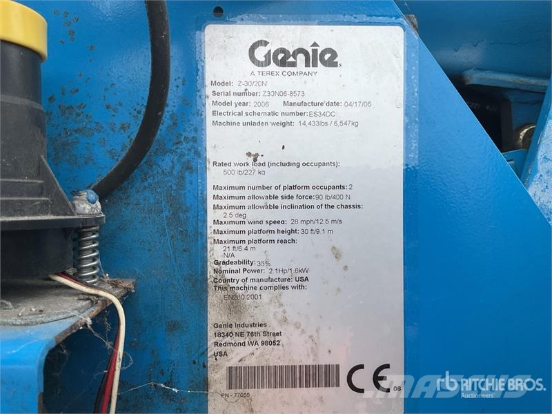 Genie Z-30/20N رافعات سلة مفصلية