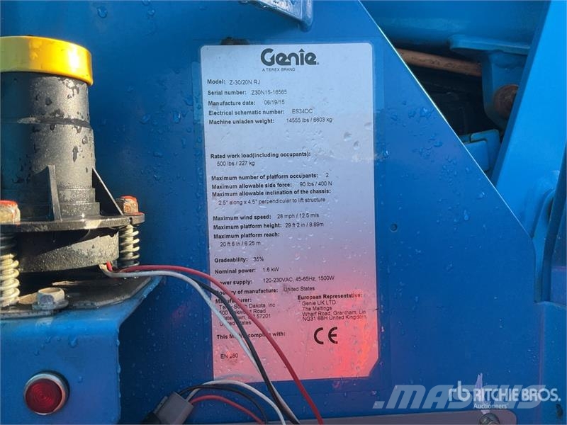 Genie Z-30/20N RJ Articulating Boom Lift Karos emelők