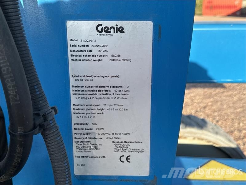 Genie Z-40/23N RJ 2WD Electric Nacelle Articulee Electri Nacelles articulées