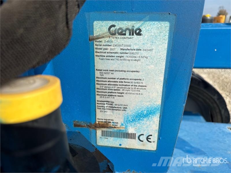 Genie Z-45/25 Körüklü personel platformları