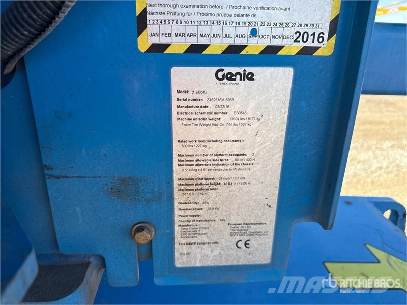 Genie Z-45/25J Ανυψωτήρες με αρθρωτό βραχίονα