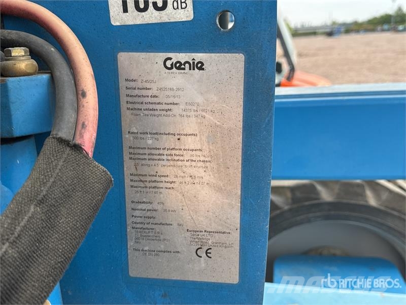 Genie Z-45/25J 4WD Diesel Nacelle Articulee Articulating Nacelles articulées