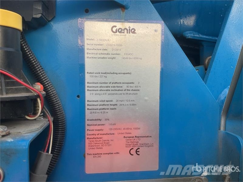 Genie Z30/20 Articulating Boom Lift Articulated boom lifts