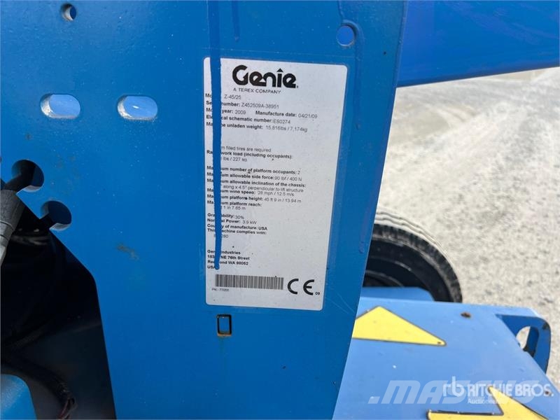 Genie Z45/25 Körüklü personel platformları