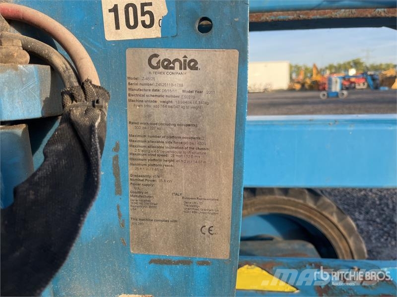 Genie Z45-25 4WD Diesel Articulating Boom Lift Zglobne dvižne ploščadi