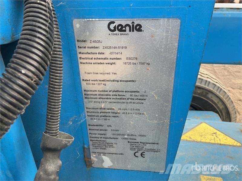 Genie Z45/25J 2WD Hybrid Articulating Boom Lift Articulated boom lifts