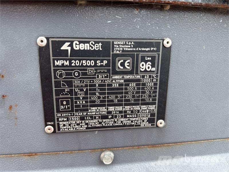 Genset MPM 20/500 S-P 500 A Mobile Groupe De Soudure Engi Lasapparaten