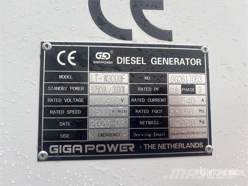 Giga Power LT-W300GF 375 KVA Generator Set (Unused) Diesel Generators