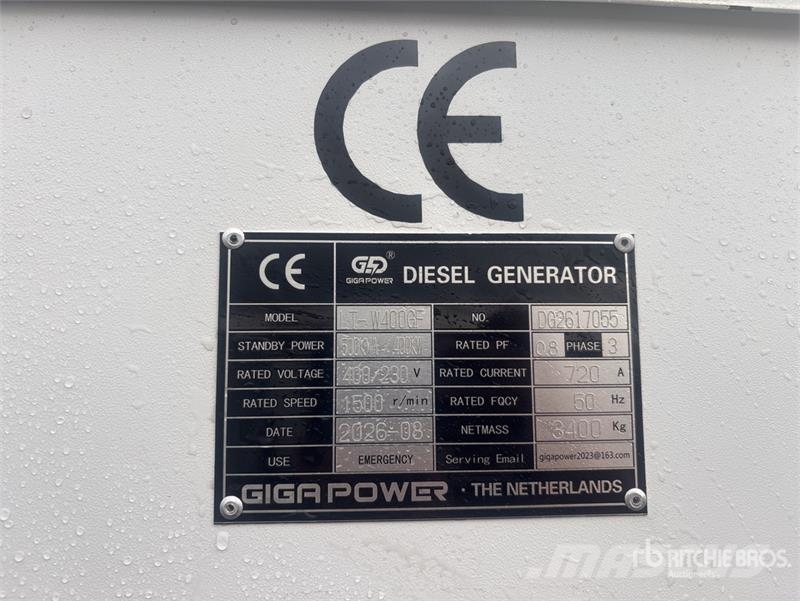 Giga Power LT-W400GF 500 KVA Generator Set (Unused) Diesel Generators