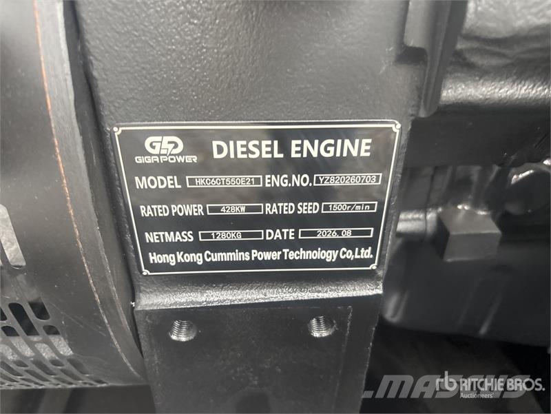 Giga Power LT-W400GF 500 KVA Generator Set (Unused) Diesel Generators