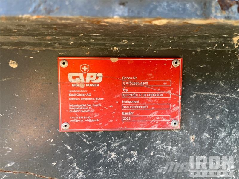  Giporec R90FDR Giga Impact Crusher Motorer och växellådor