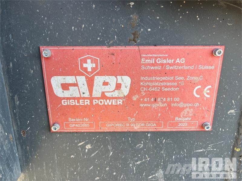  Giporec R90FDR Giga Impact Crusher Motorer och växellådor