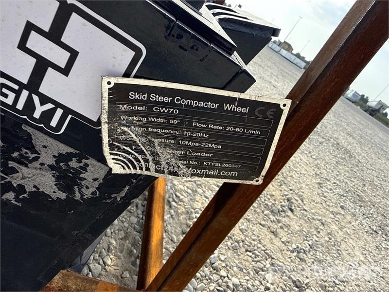 GIYI CW70 Skid Steer Compaction Wheel (Unused) Maszyny budowlane - Inne