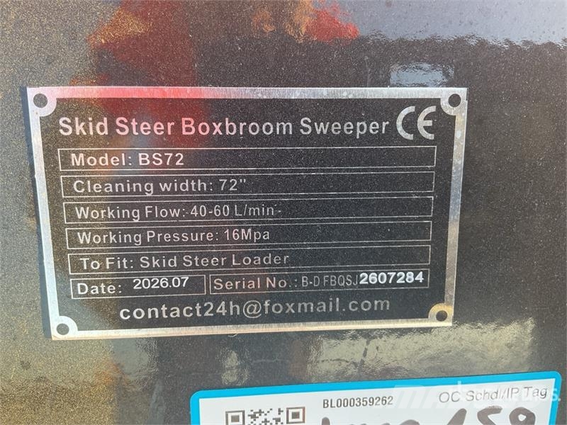  GIYI GY-BS72 Skid Steer Sweeper (Unused) Cepillos