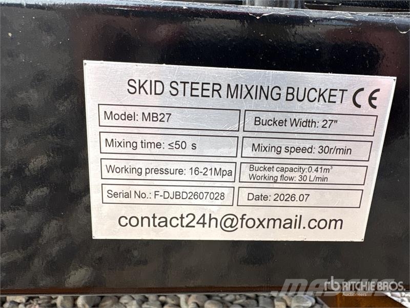 GIYI GY-M48 48 In Skid Steer Concrete Mixer (Unuse Polovne mešalice