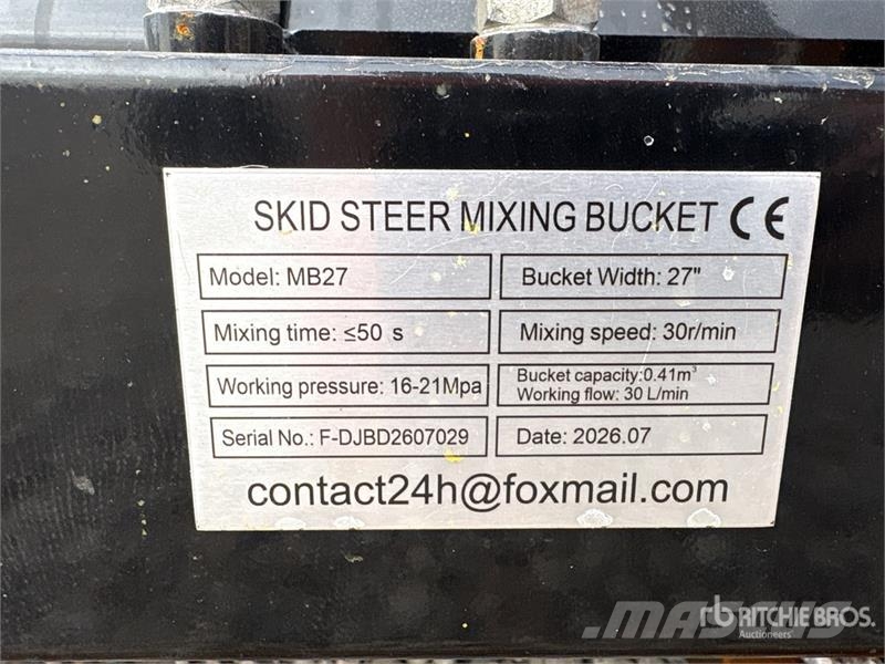  GIYI MB27 48 In Skid Steer Concrete Mixer (Unused) Polovne mešalice